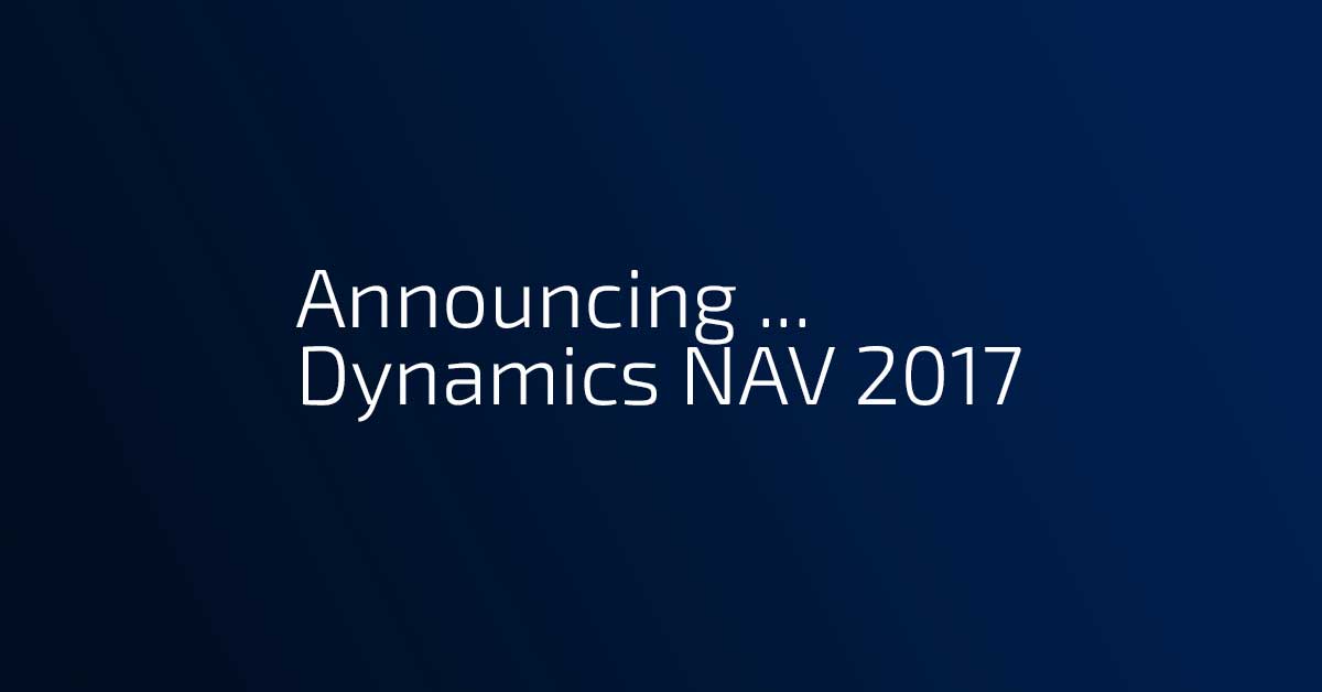 New version of Microsoft Dynamics NAV 2017 - Team VISION Bulgaria