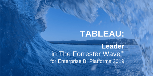 Tableau е сред лидерите в престижната класация на The Forrester Wave 2019 за системи за бизнес анализ